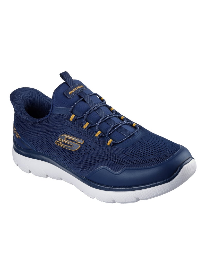 Basket Basse à Lacets Skechers Summits Top Rate Bleu marine - Kiabi