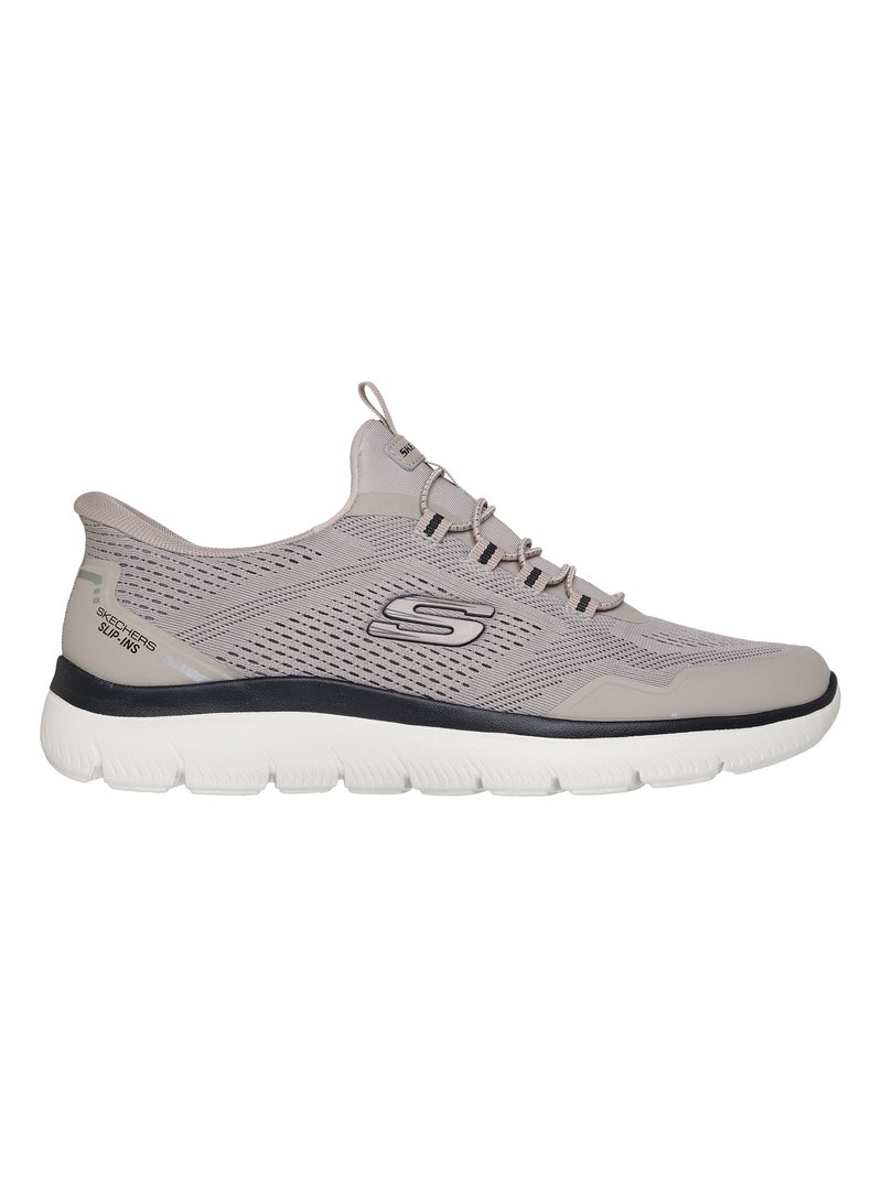 Basket Basse à Lacets Skechers Summits Top Rate Noir Marron - Kiabi