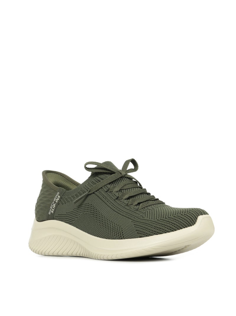 Basket Basse à Lacets Skechers Ultra Flex 3.0 Brillant Path Vert - Kiabi