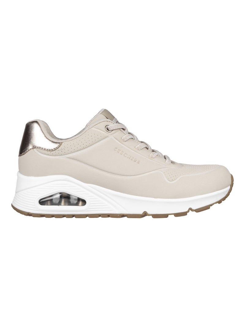 Basket Basse à Lacets Skechers Uno Shimmer Away Blanc - Kiabi