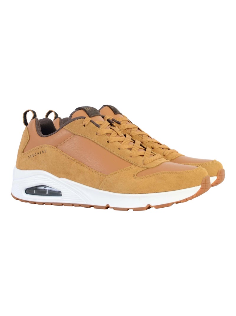 Basket Basse à Lacets Skechers Uno-Stacre Marron - Kiabi