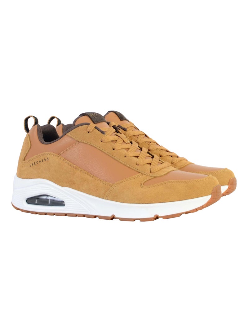 Basket Basse à Lacets Skechers Uno-Stacre Marron - Kiabi