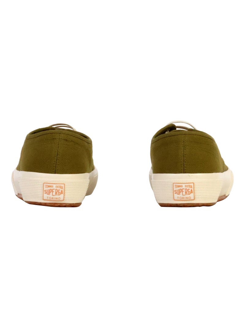 Basket Basse à Lacets Superga Artifact Vert kaki - Kiabi