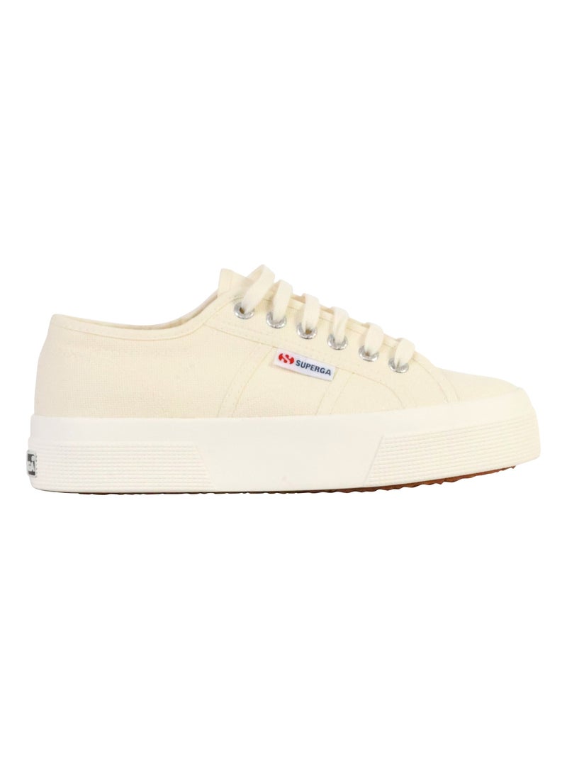 Basket Basse à Lacets Superga Platform Beige - Kiabi