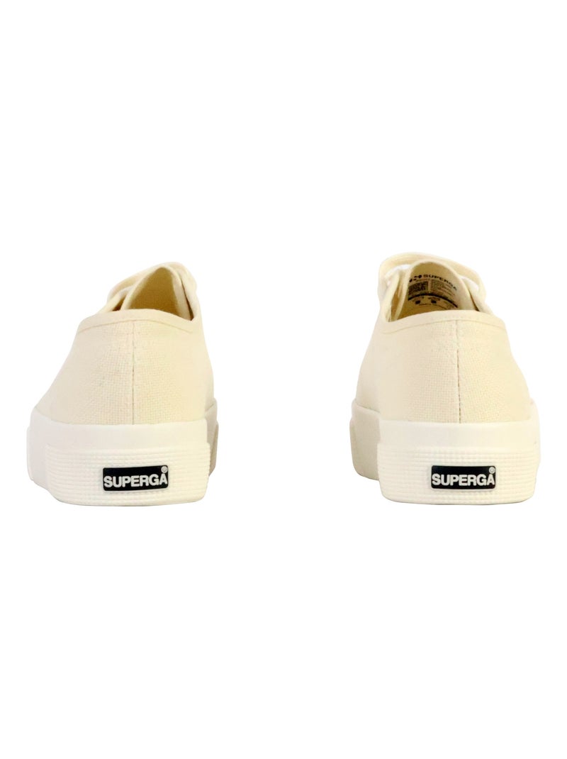 Basket Basse à Lacets Superga Platform Beige - Kiabi