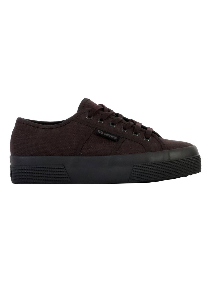Basket Basse à Lacets Superga Platform Noir - Kiabi