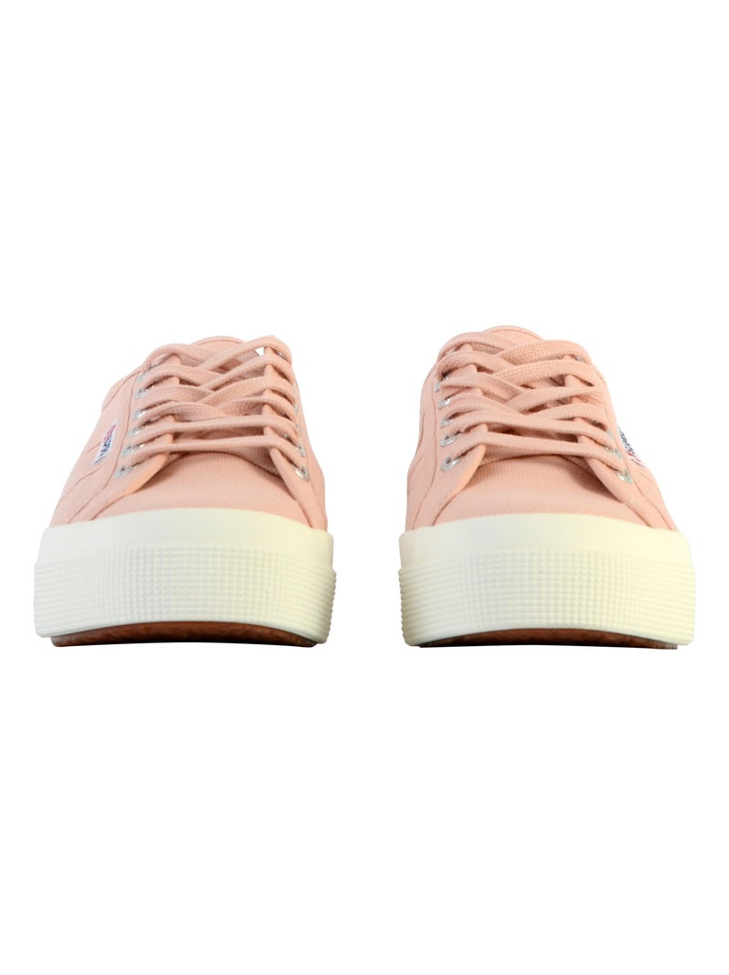 Basket Basse à Lacets Superga Platform Rose - Kiabi