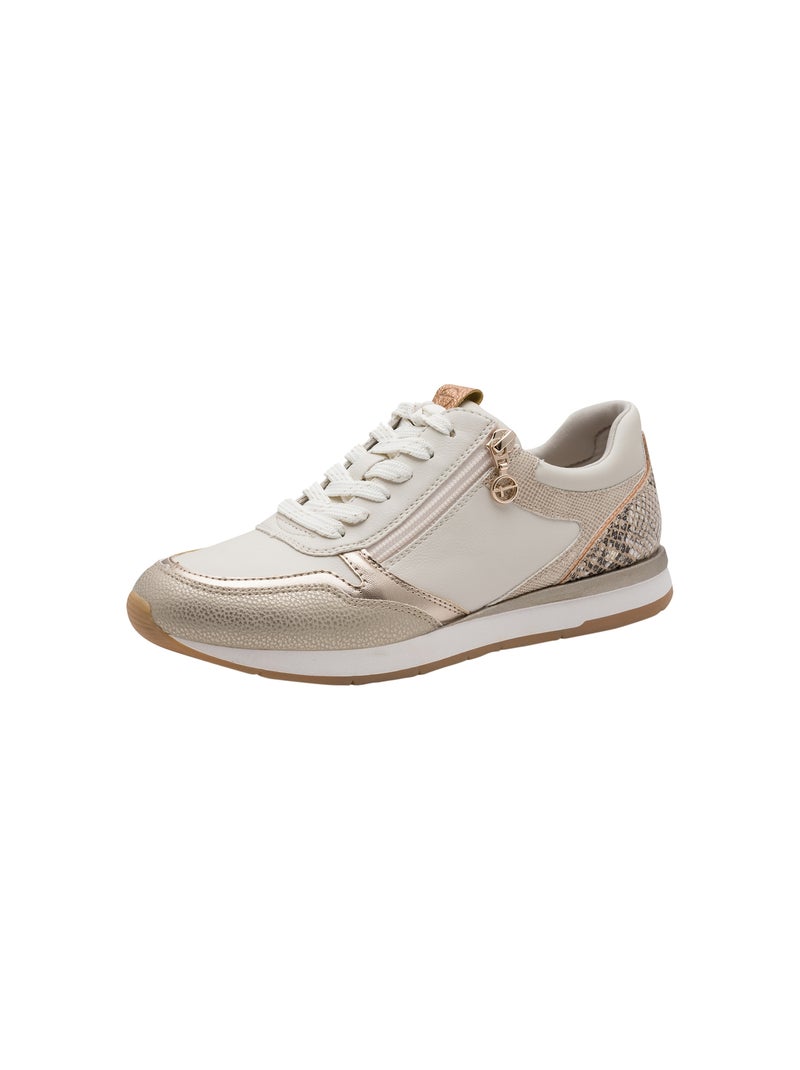 Basket Basse à Lacets Tamaris Beige - Kiabi