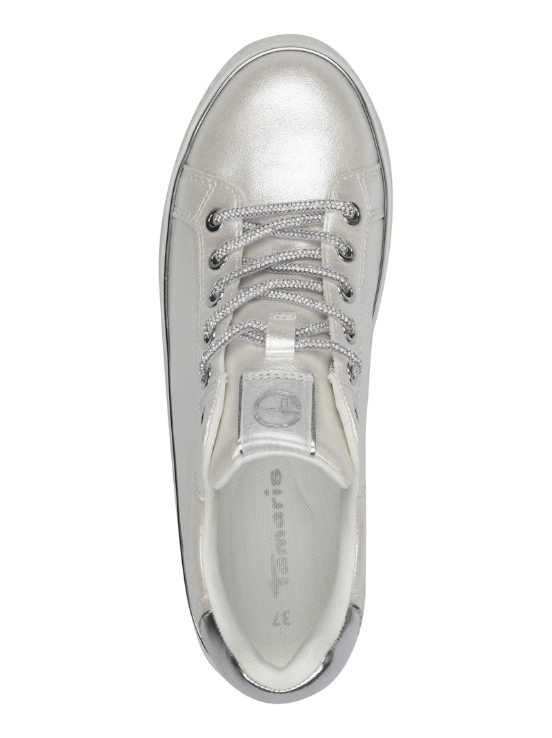 Basket Basse à Lacets Tamaris Blanc - Kiabi