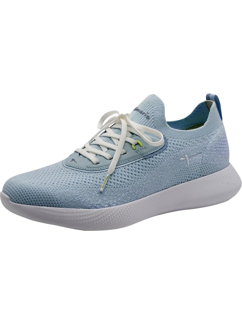 Basket Basse à Lacets Tamaris Bleu clair - Kiabi