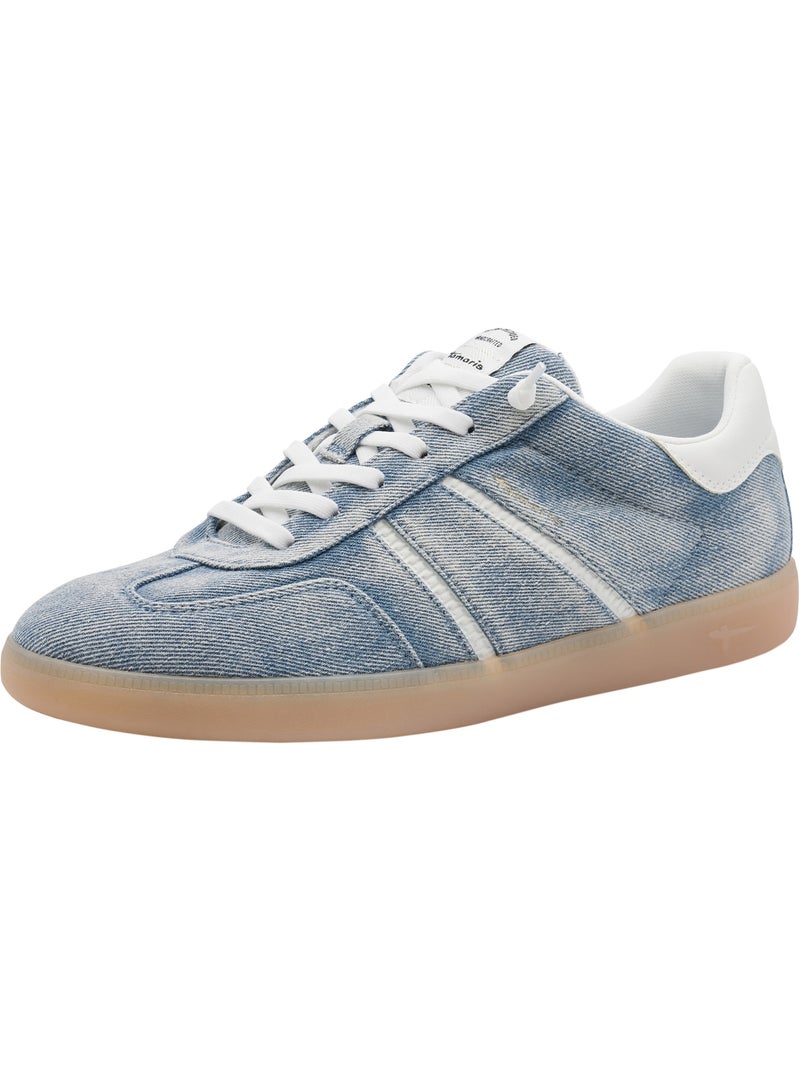 Basket Basse à Lacets Tamaris Bleu denim - Kiabi