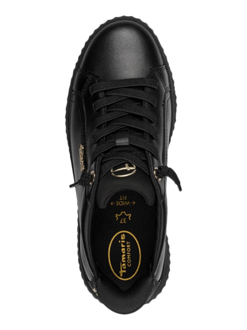 Basket Basse À Lacets Tamaris Comfort Noir - Kiabi