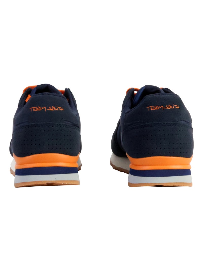 Basket Basse à Lacets Teddy Smith Bleu - Kiabi