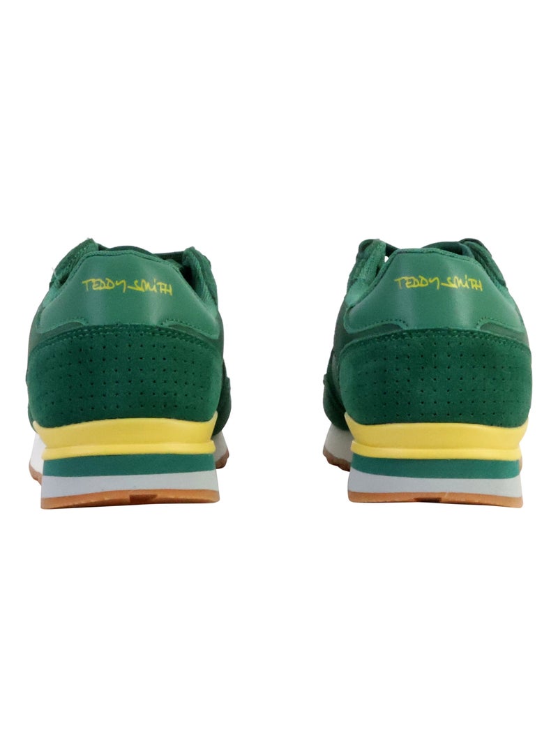 Basket Basse à Lacets Teddy Smith Vert - Kiabi