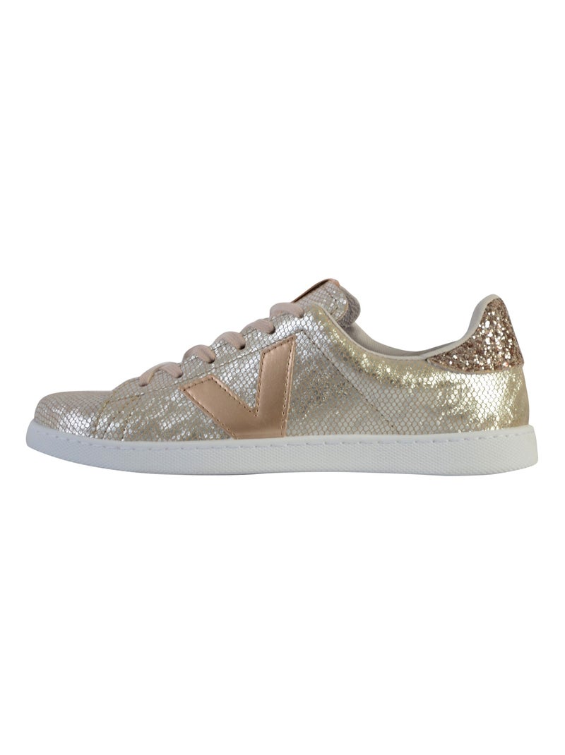 Basket Basse à Lacets Victoria Beige - Kiabi