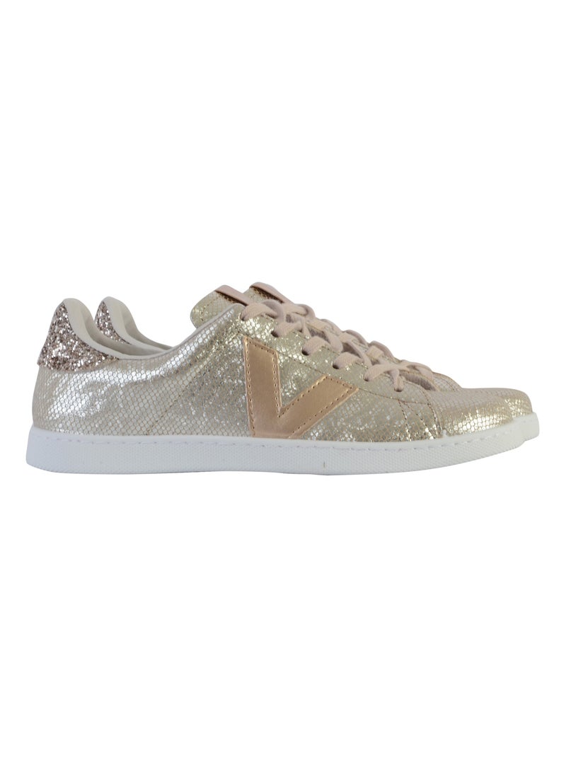 Basket Basse à Lacets Victoria Beige - Kiabi