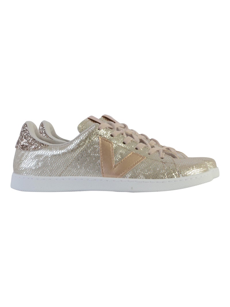 Basket Basse à Lacets Victoria Beige - Kiabi