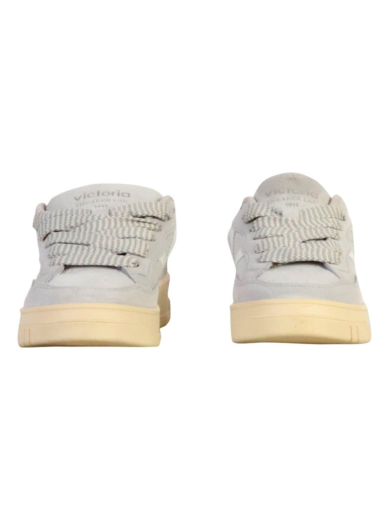 Basket Basse à Lacets Victoria Gris - Kiabi