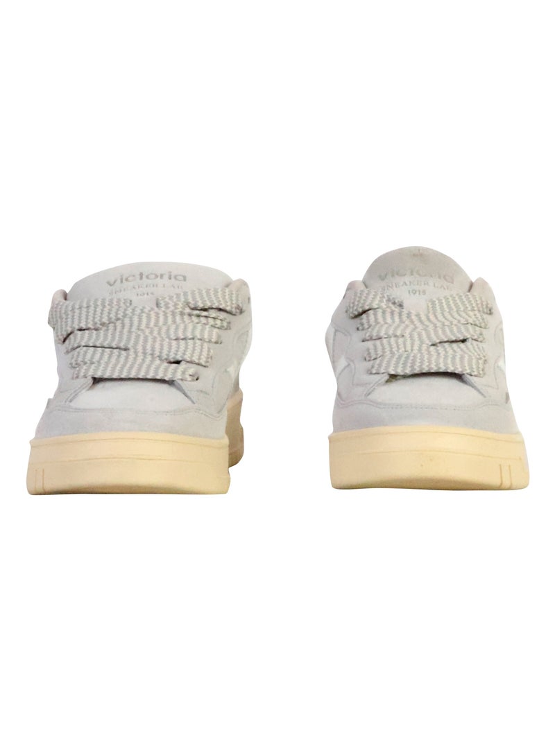 Basket Basse à Lacets Victoria Gris - Kiabi