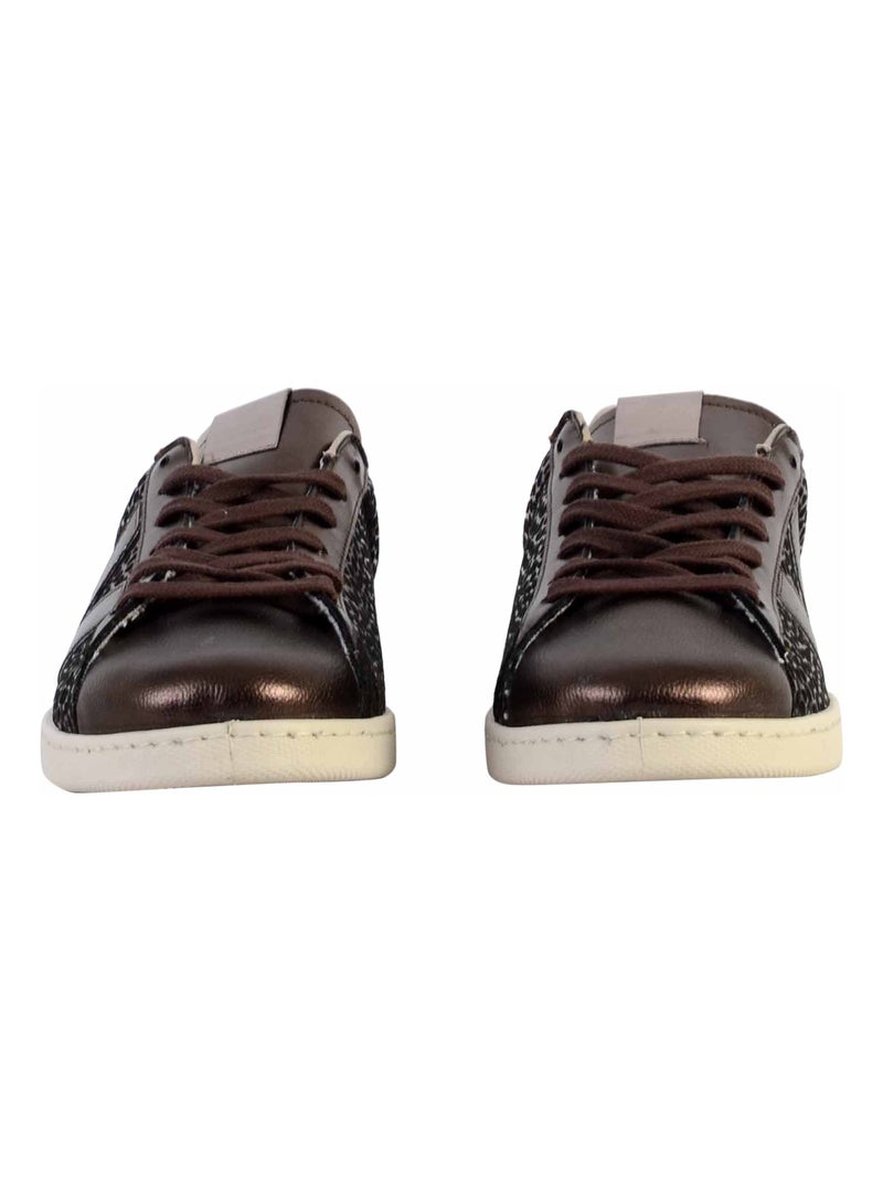 Basket Basse à Lacets Victoria Marron - Kiabi
