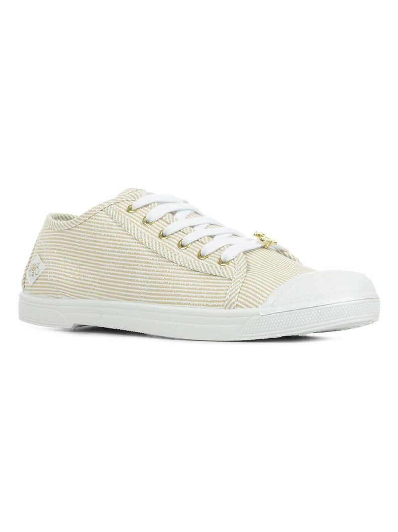 Basket Basse à Rayures Dorées Pour Femme Basic Strip Gold Doré/or - Kiabi