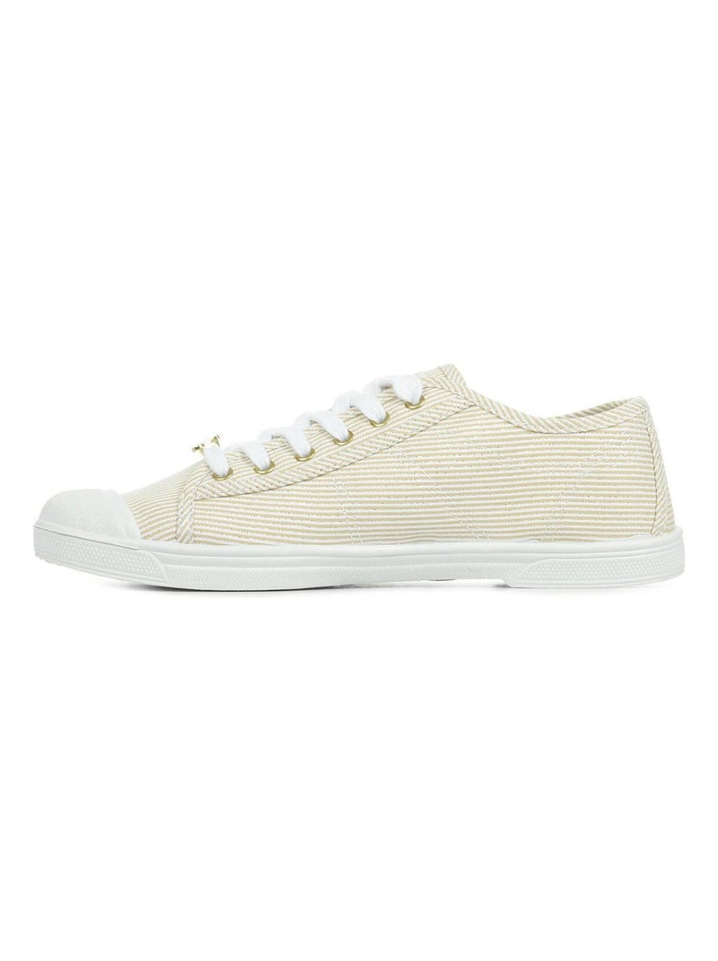 Basket Basse à Rayures Dorées Pour Femme Basic Strip Gold Doré/or - Kiabi