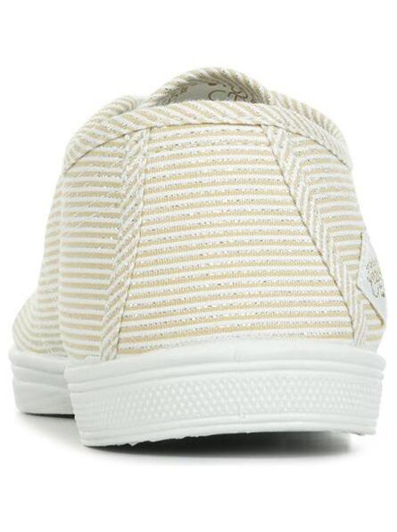Basket Basse à Rayures Dorées Pour Femme Basic Strip Gold Doré/or - Kiabi