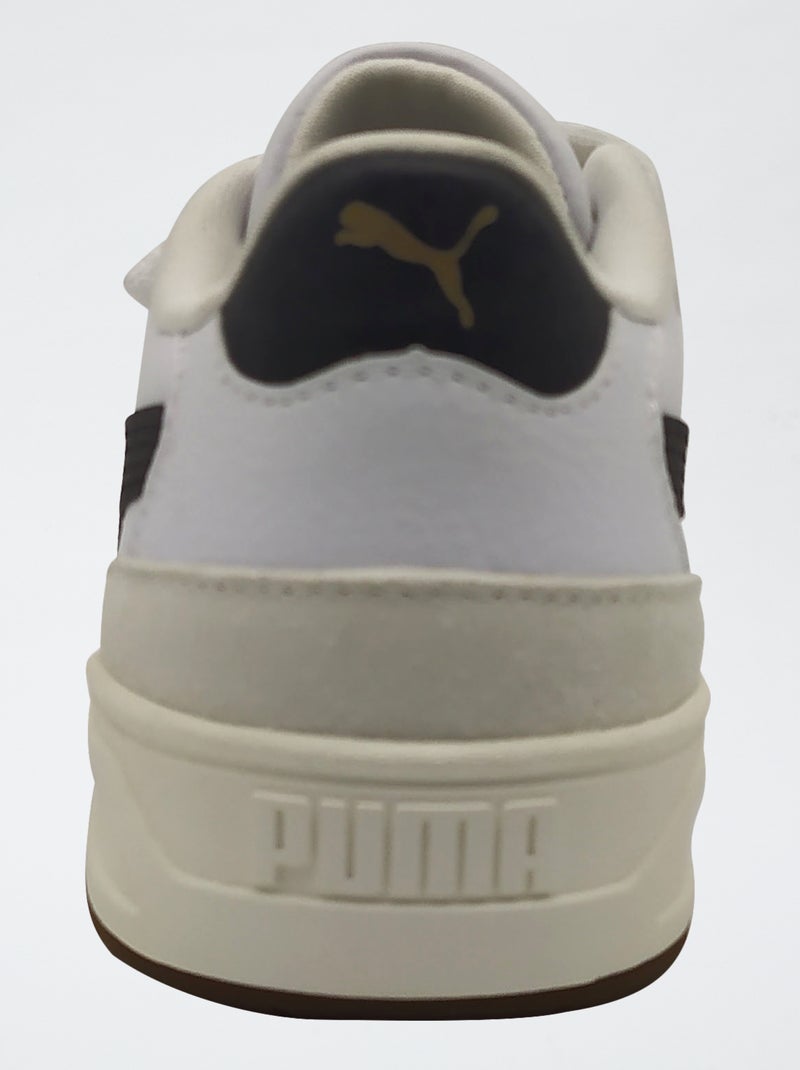 Basket basse à scratch Blanc - Kiabi