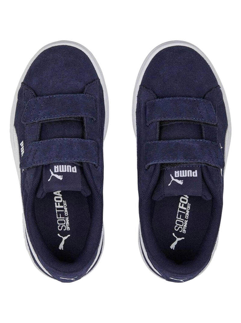 Basket Basse à Scratch Enfant Puma Smash3.0 SD V Inf Bleu - Kiabi