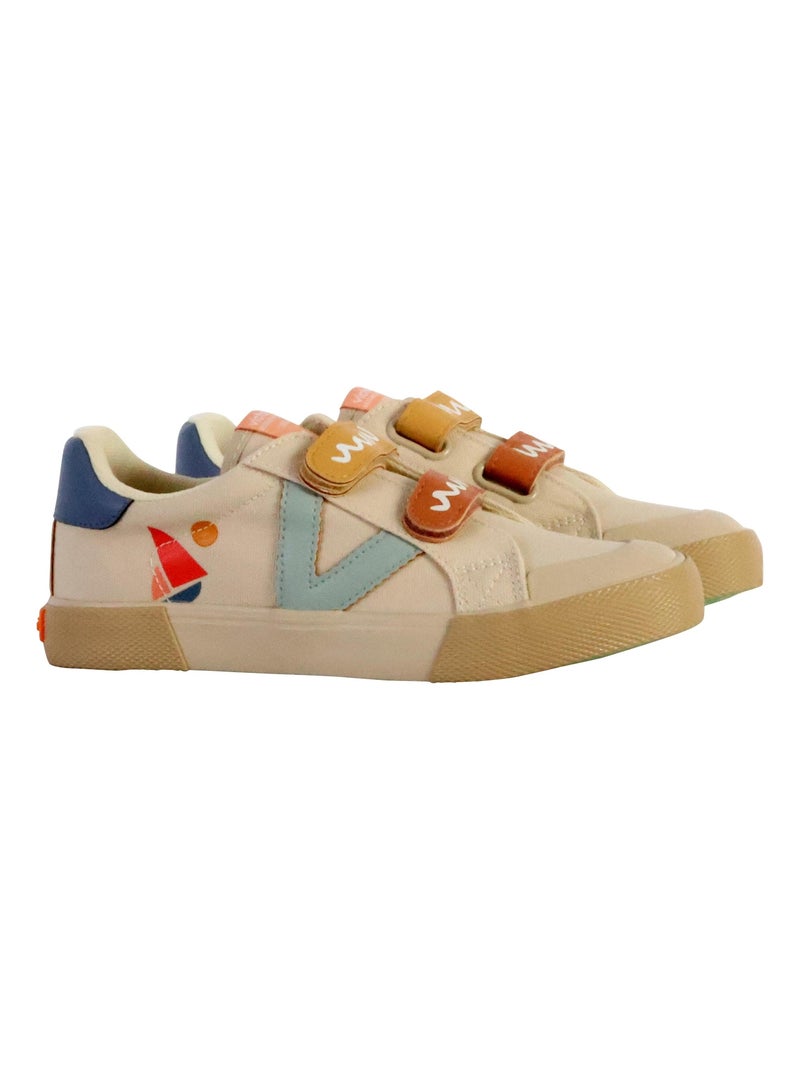 Basket Basse à Scratch Enfant Victoria Beige - Kiabi