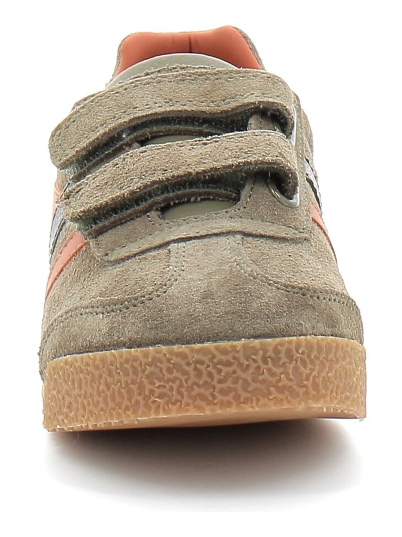 Basket Basse à Scratch Pour Enfant Harrier Kaki - Kiabi