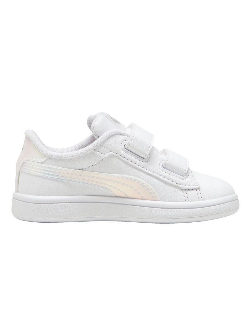Basket Basse à Scratch Puma Enfant Smash 3.0 Holo 2.V PS Blanc - Kiabi