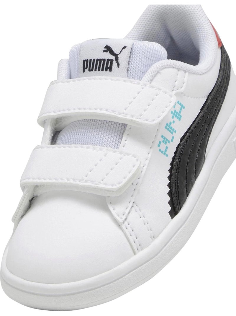 Basket Basse à Scratch Puma Juniors Smash 3.0 L Play Blanc - Kiabi