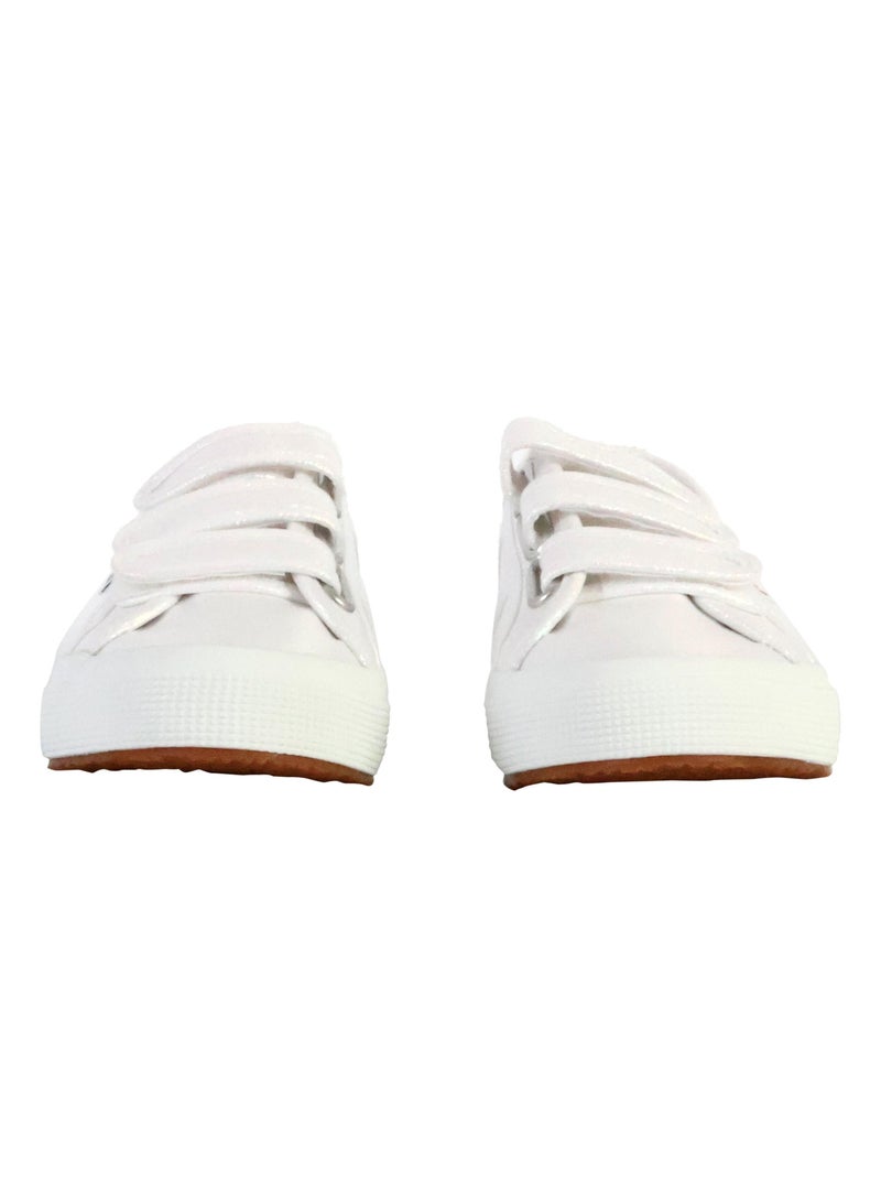 Basket Basse à Scratch Superga Straps Lame Blanc - Kiabi