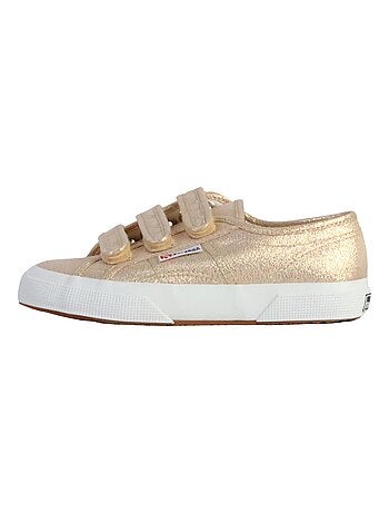 Basket Basse à Scratch Superga Straps Lame