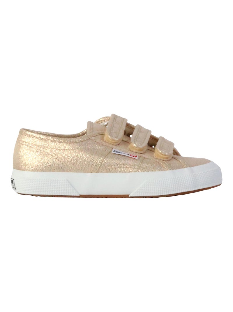 Basket Basse à Scratch Superga Straps Lame Doré/or - Kiabi