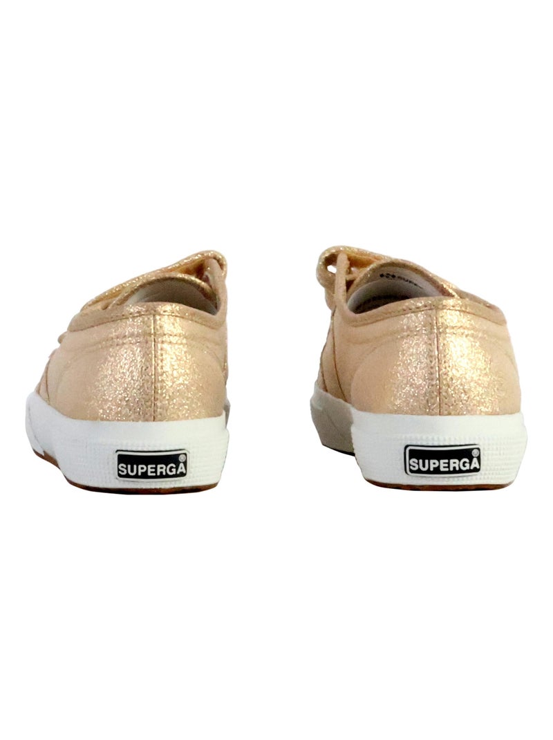 Basket Basse à Scratch Superga Straps Lame Doré/or - Kiabi