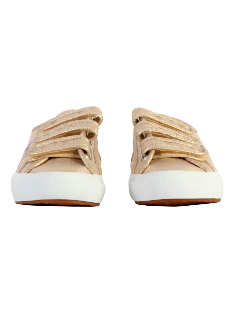 Basket Basse à Scratch Superga Straps Lame Doré/or - Kiabi
