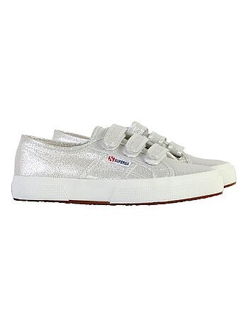 Basket Basse à Scratch Superga Straps Lame