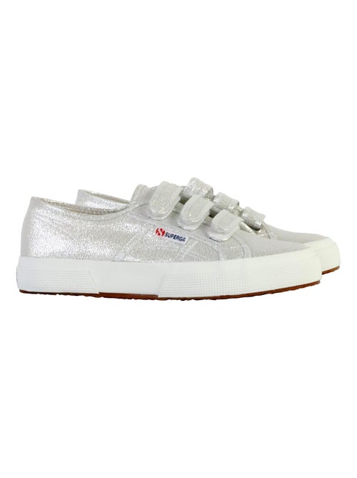 Basket Basse à Scratch Superga Straps Lame - Kiabi
