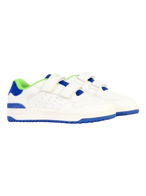 Basket Basse à Scratches Geox Junior Washiba Synth.Lea - Kiabi