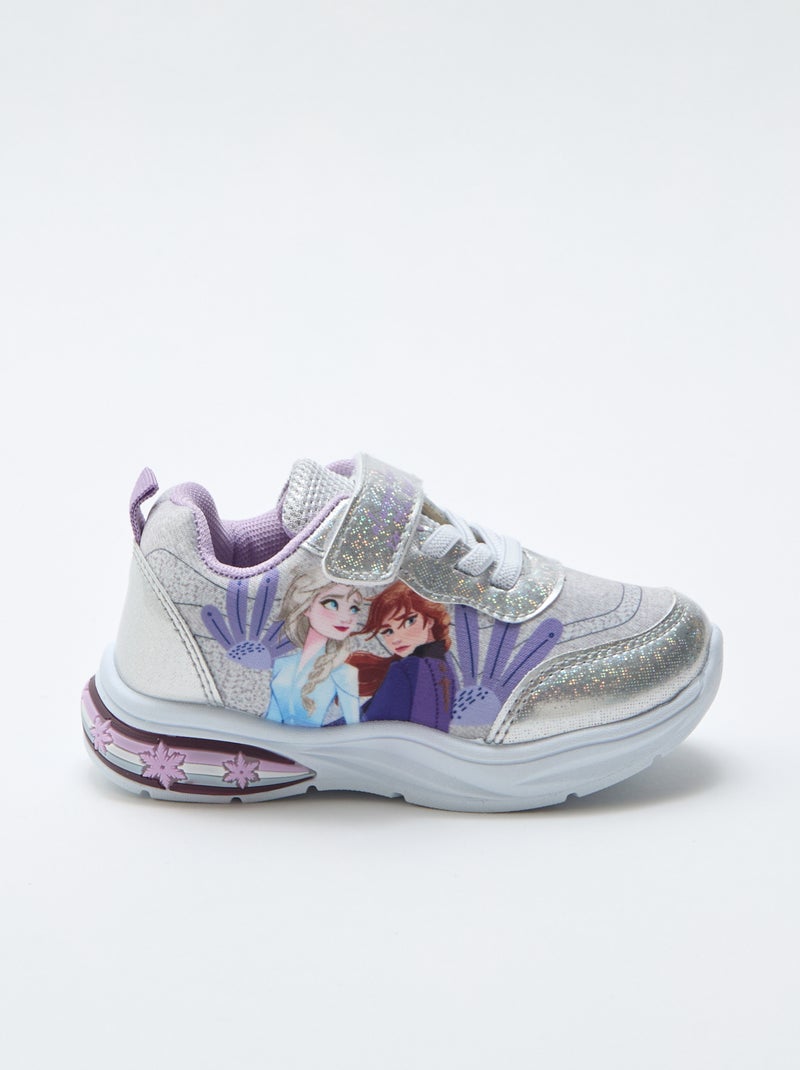 Basket basse brillantes 'Frozen' Beige - Kiabi