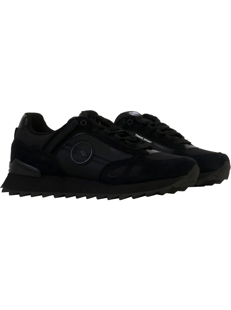 Basket Basse Cuir Colmar Travis Sport Rash Noir - Kiabi