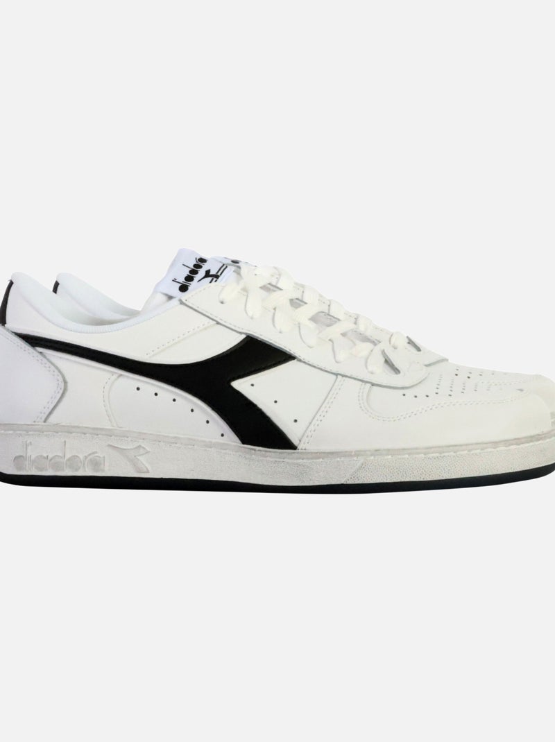 Basket Basse Cuir Diadora Magic Low Icona Blanc - Kiabi