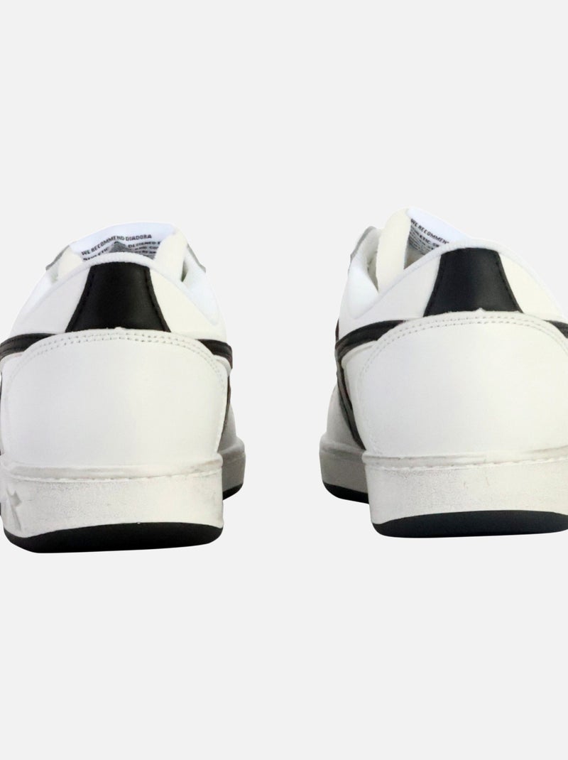Basket Basse Cuir Diadora Magic Low Icona Blanc - Kiabi