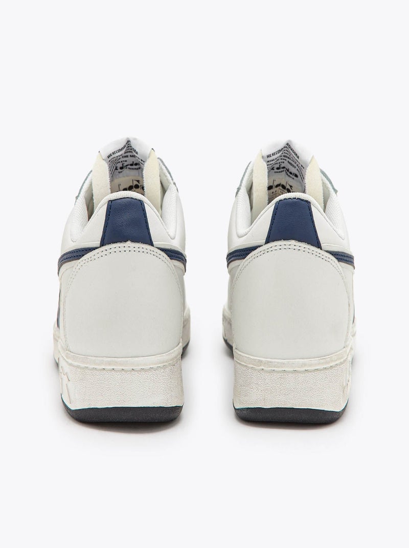 Basket Basse Cuir Diadora Magic Low Icona Blanc - Kiabi