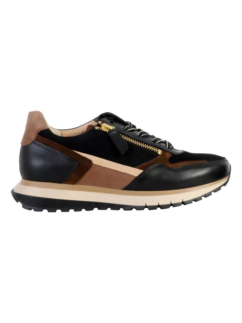 Basket Basse Cuir Gabor Comfort Noir - Kiabi