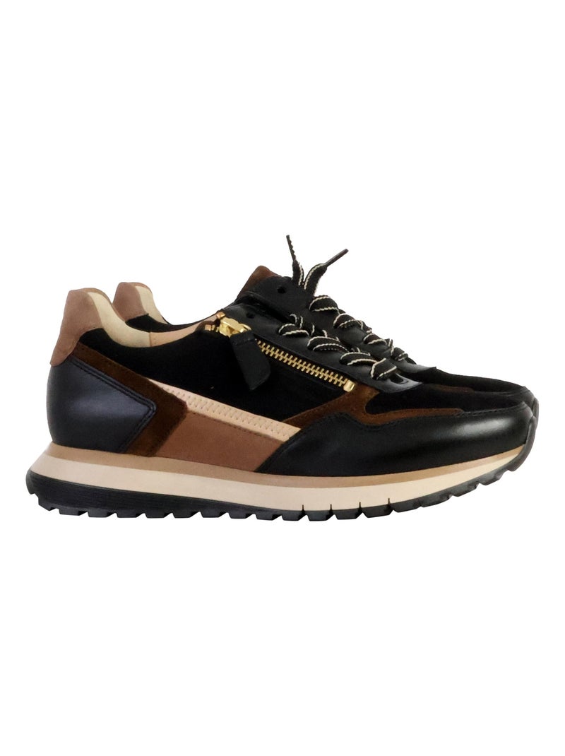 Basket Basse Cuir Gabor Comfort Noir - Kiabi