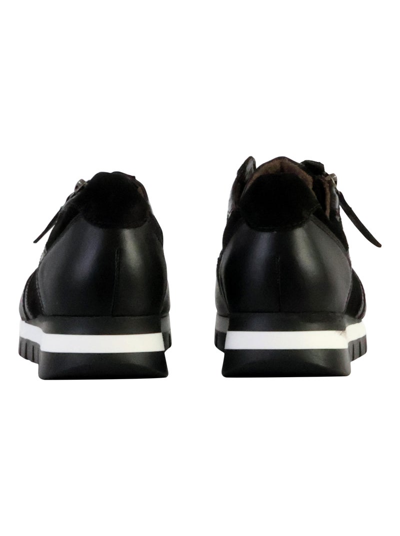 Basket Basse Cuir Gabor Dream Snake Noir - Kiabi