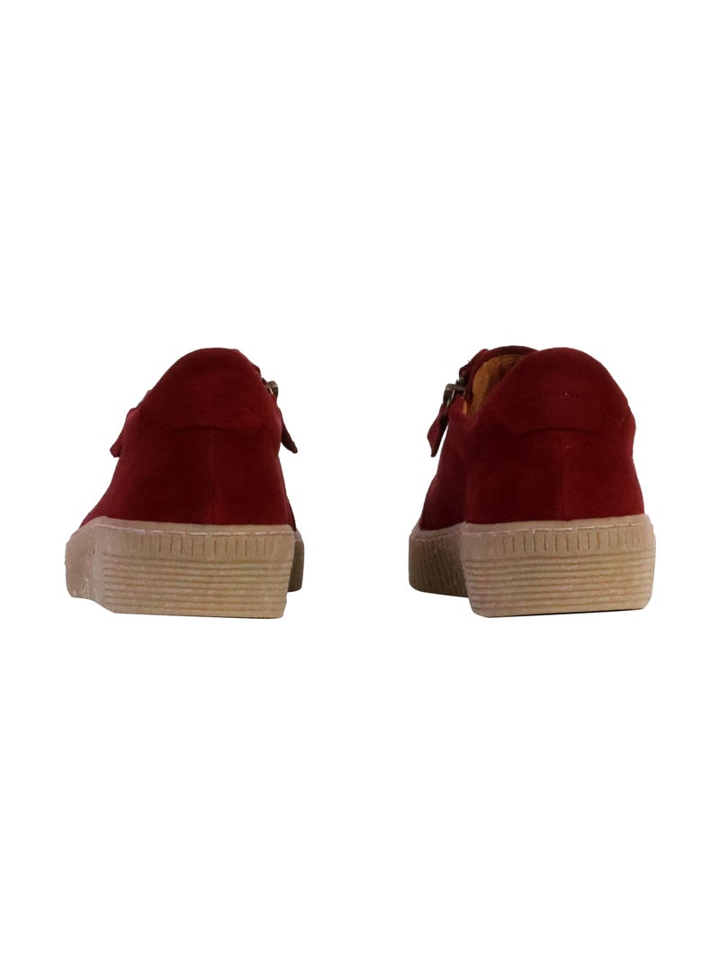 Basket Basse Cuir Gabor Samtchevreau Bordeaux - Kiabi